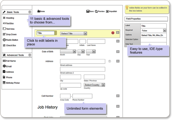 web form builder for mysql